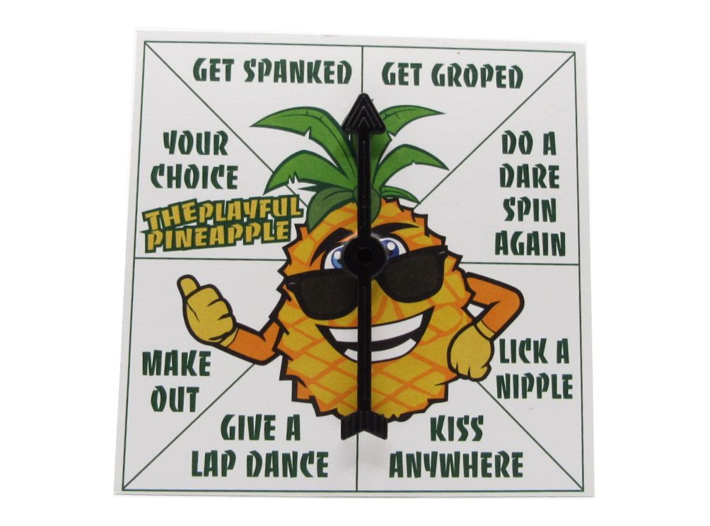 Playful Pineapple Lil Spinner Pocket Adult Party Game for Swingers