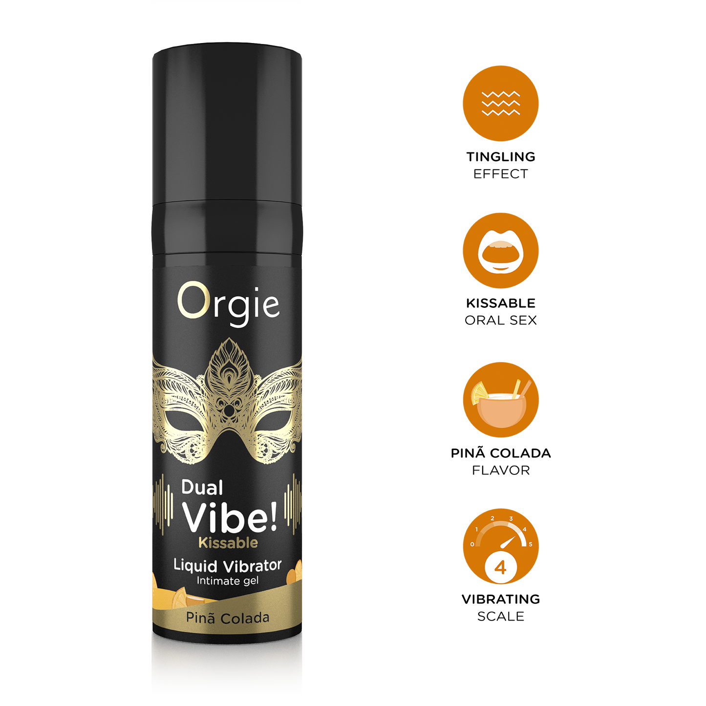Vibrationsgel - Dual Vibe! Pina Colada