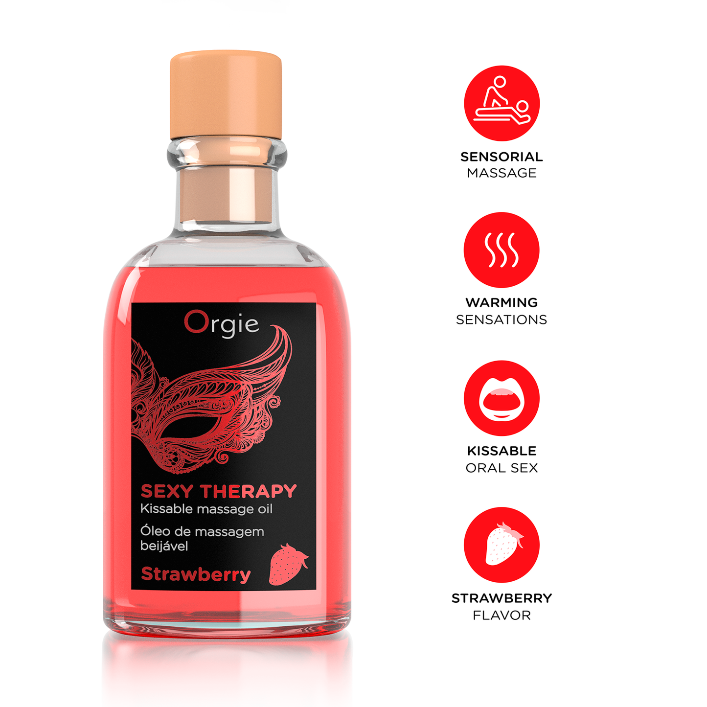 Küssbares Massage-Set - Sexy Therapy Strawberry Erdbeere