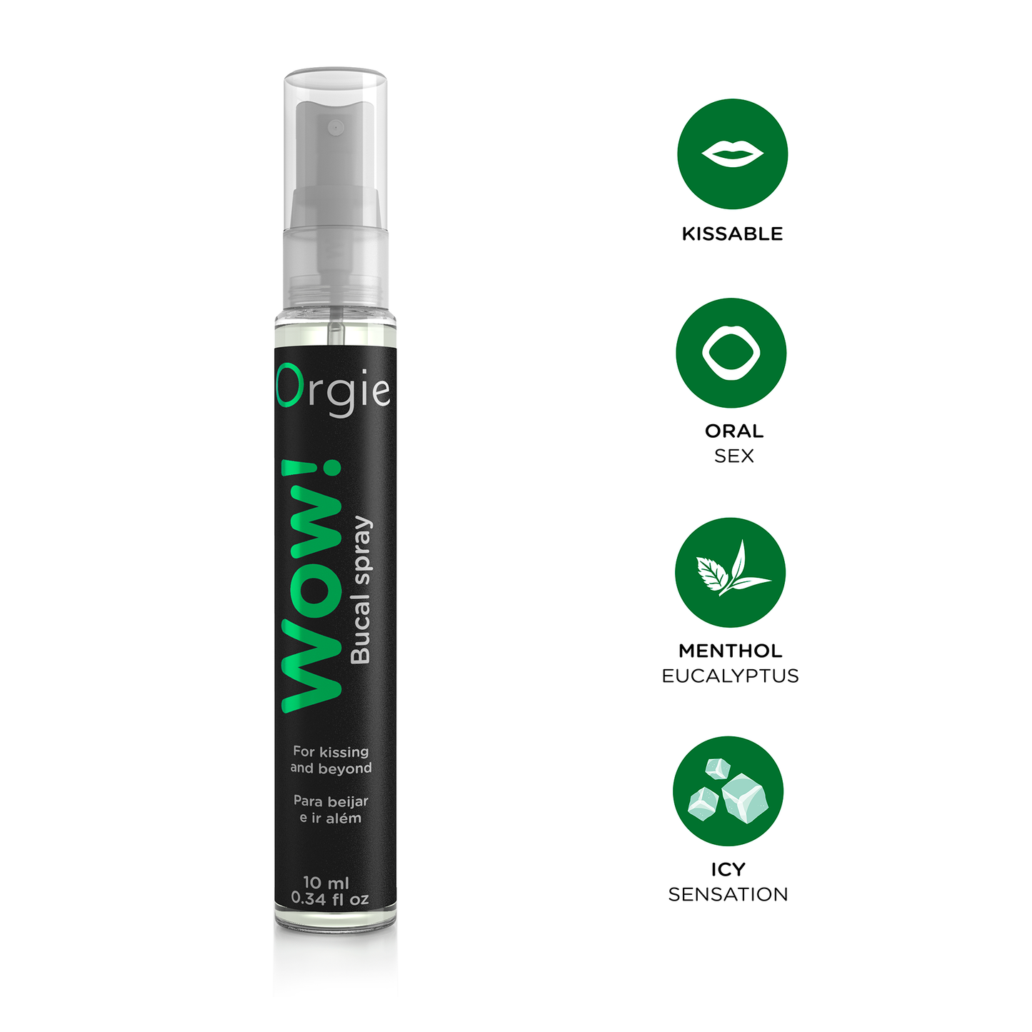 Errengungsgel - WOW - Mundspray für Küsse und Oralsex