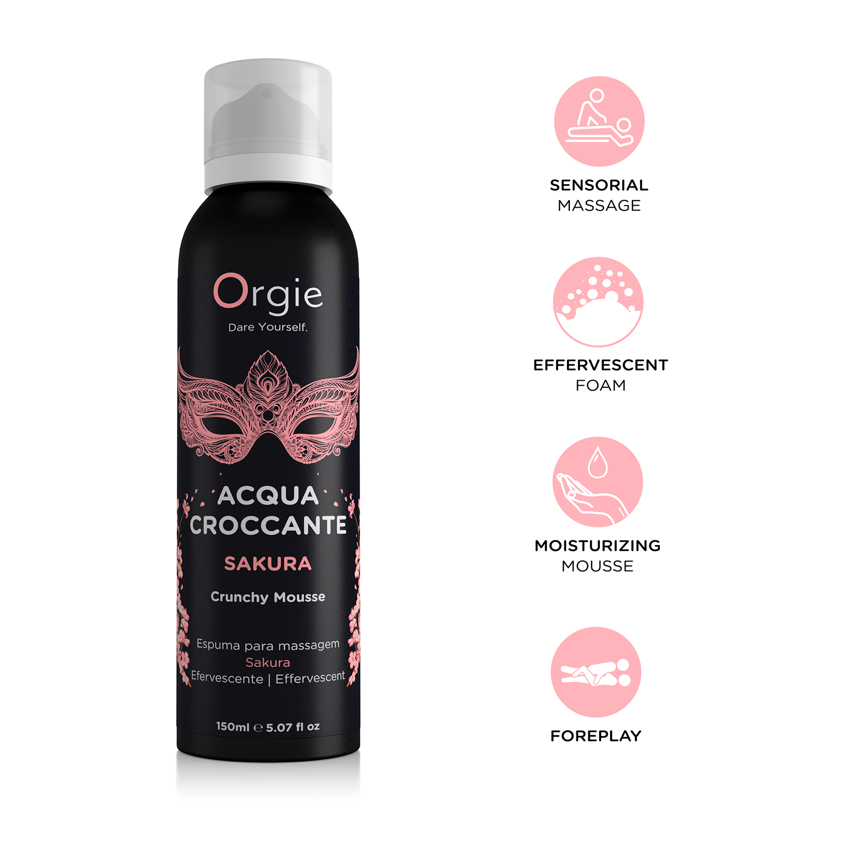 Orgie Acqua Croccante Sakura Massage Mousse