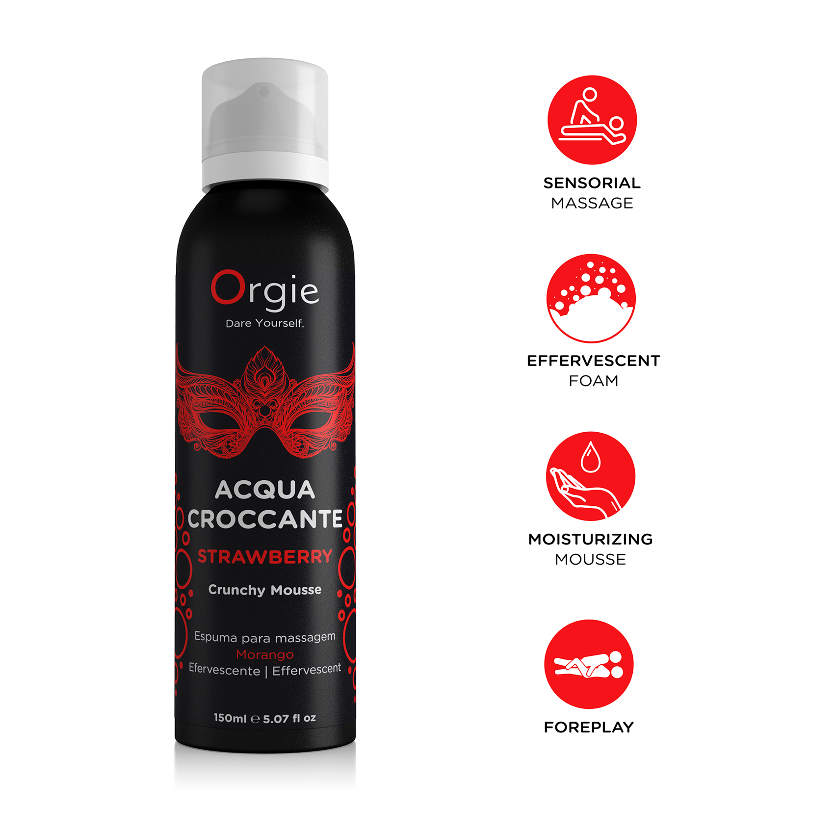 Crispy Massage Mousse Acqua Croccante Strawberry