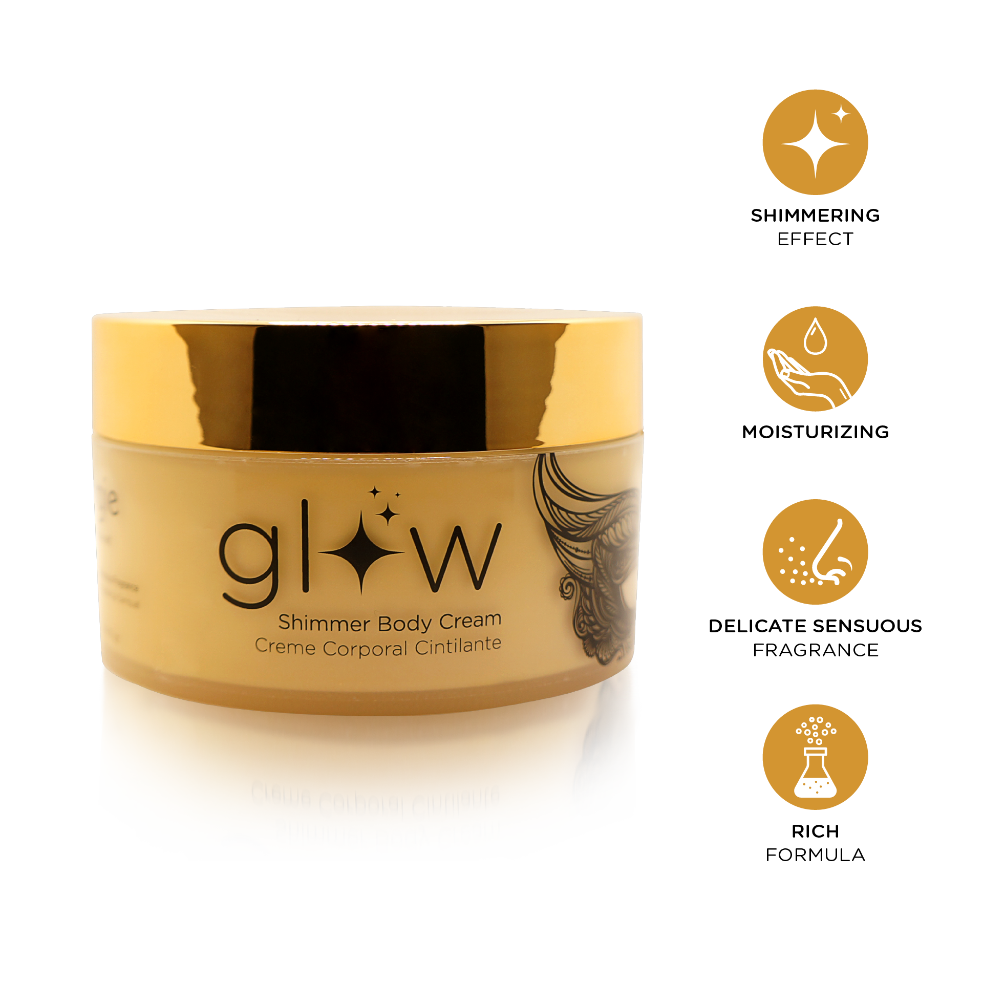 Orgie Glow Shimmering Body Cream - 250 ml