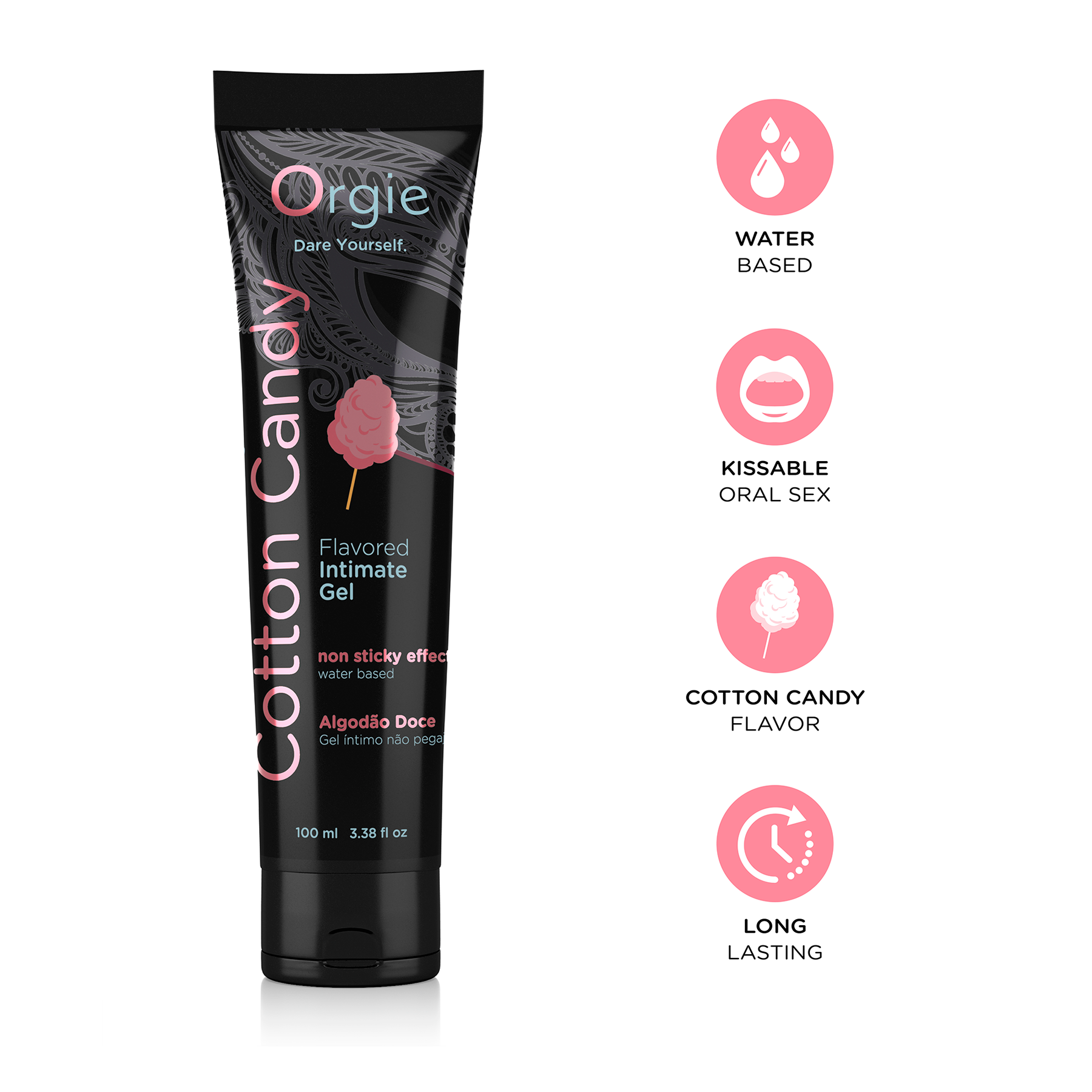 Water based intimate gel cotton candy