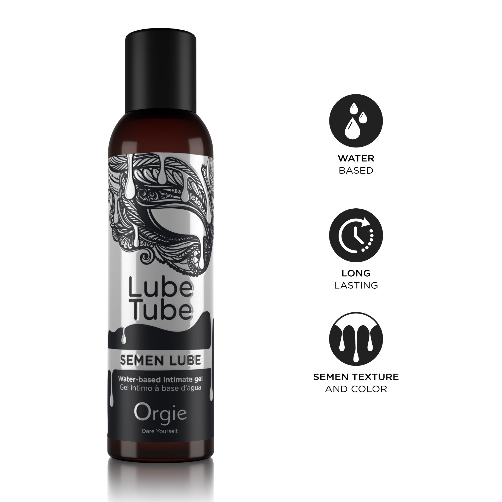 Water based intimate gel Lube Tube Semen Lube