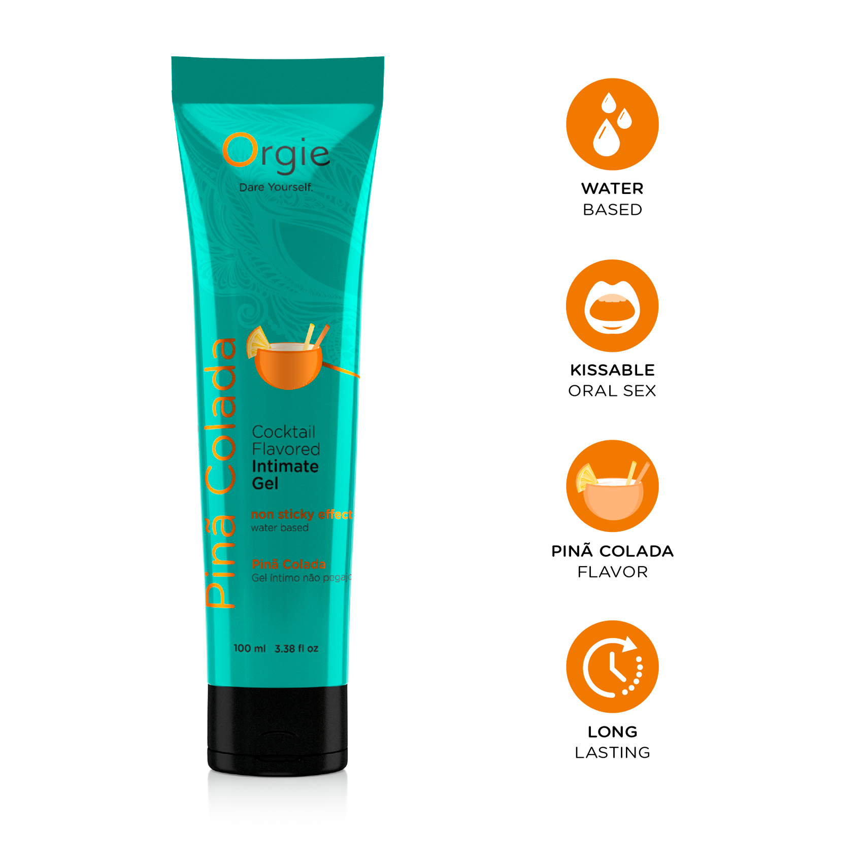 Water based intimate gel Lube Tube Cocktail Pinã Colada