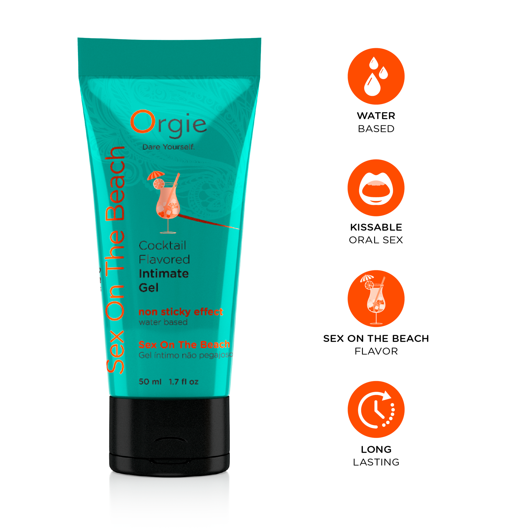Water based intimate gel Lube Tube Cocktail Sex On Beach