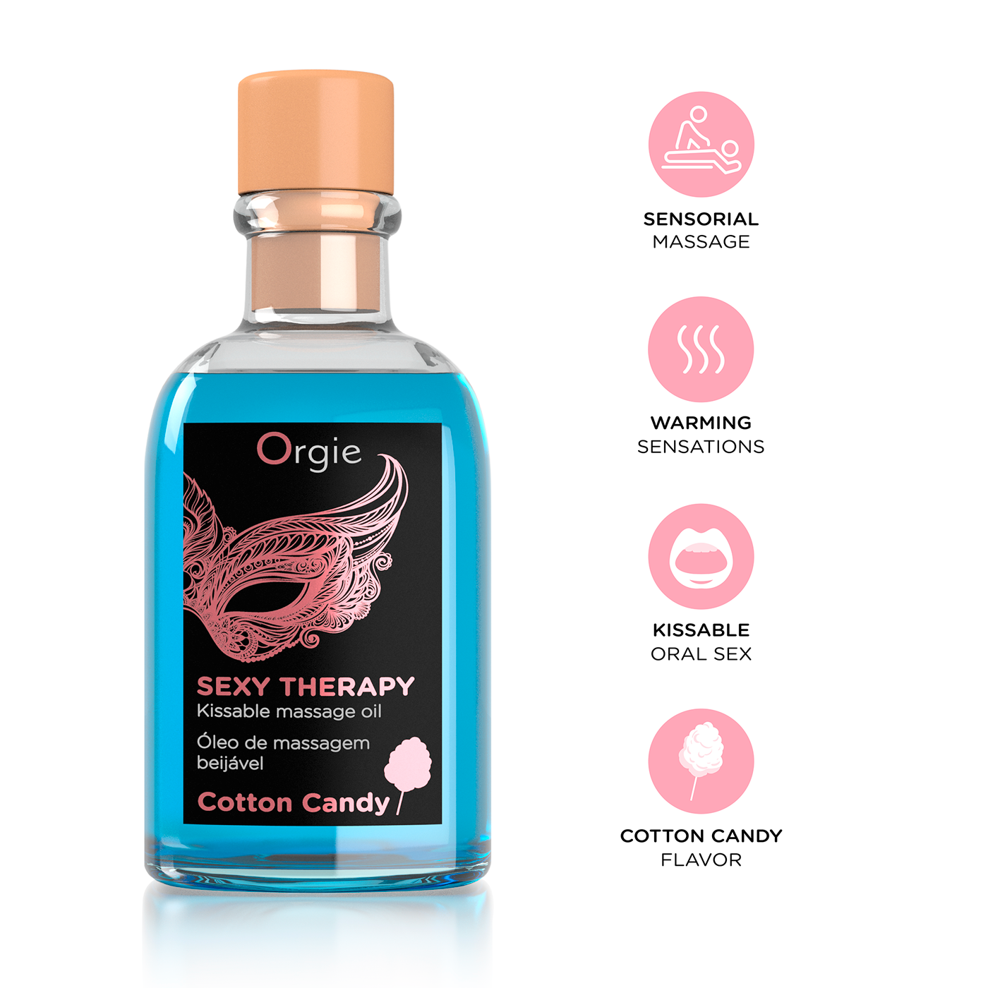 Kissable Massage Set Sexy Therapy Cotton Candy
